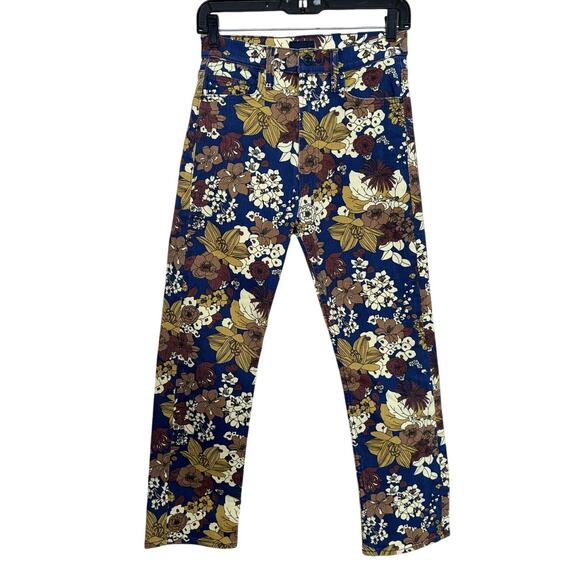 Mother Denim High Waisted Rider Ankle Buncha Blooms - Picture 1 of 4